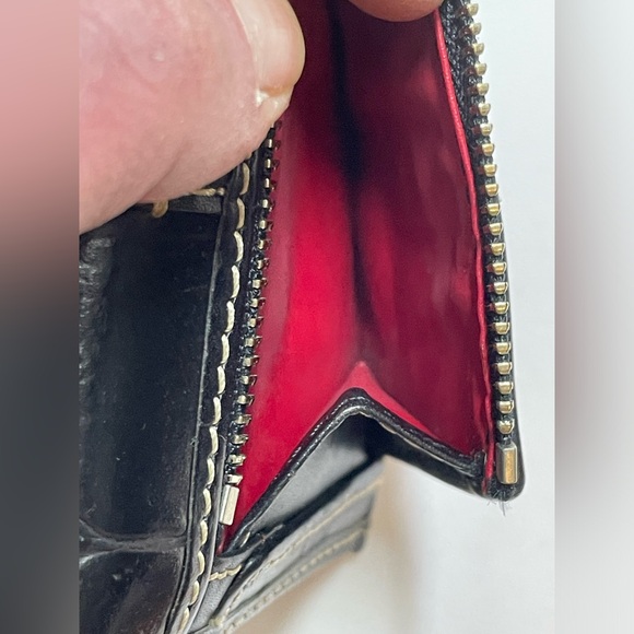 Dooney and Bourke black reptile wallet - Picture 12 of 12